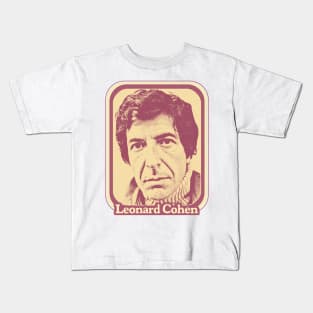 Leonard Cohen // Original Retro Fan Art Design Kids T-Shirt